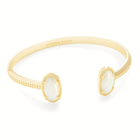 Kendra Scott Gold Cuff with Iridescent Stones - Picture 1 of 1